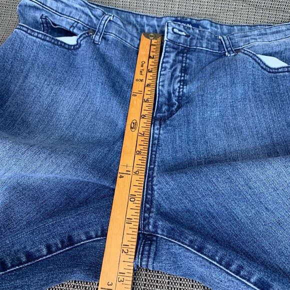 Bandolino Mandie Womens Size 16 Blue Denim High-Rise Straight Leg Jeans - Picture 8 of 10